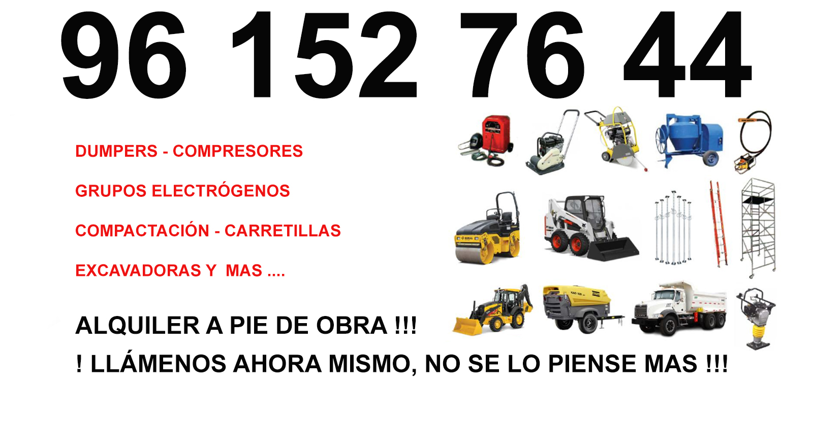 Excavadoras Orugas Alquiler Guadassuar