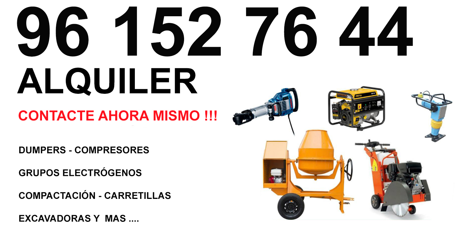 Guadassuar Alquiler Excavadoras Orugas